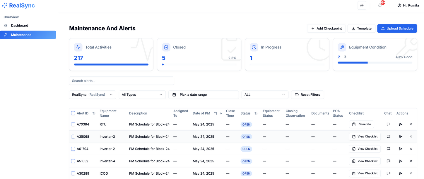 RealSync: Centralized Monitoring Platform